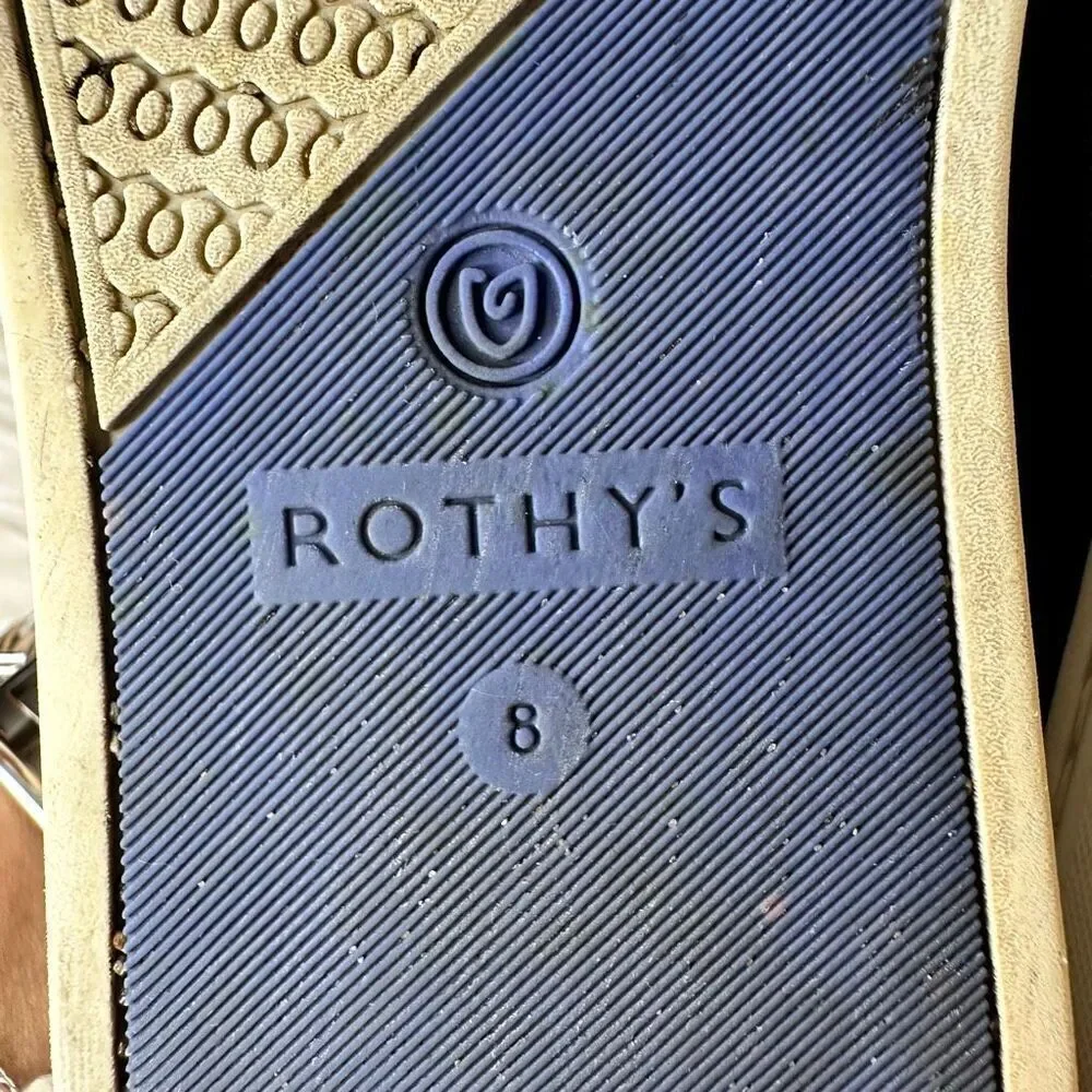 Rothy's The Original Slip On Sneakers Black Size 8